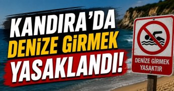 Kandıra'da denize girmek yasaklandı!