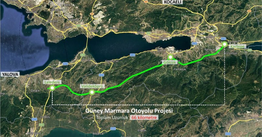 Kocaeli-Yalova Otoyolu’nda kritik eşik aşıldı; 78 kilometrelik dev proje için planlar onaylandı