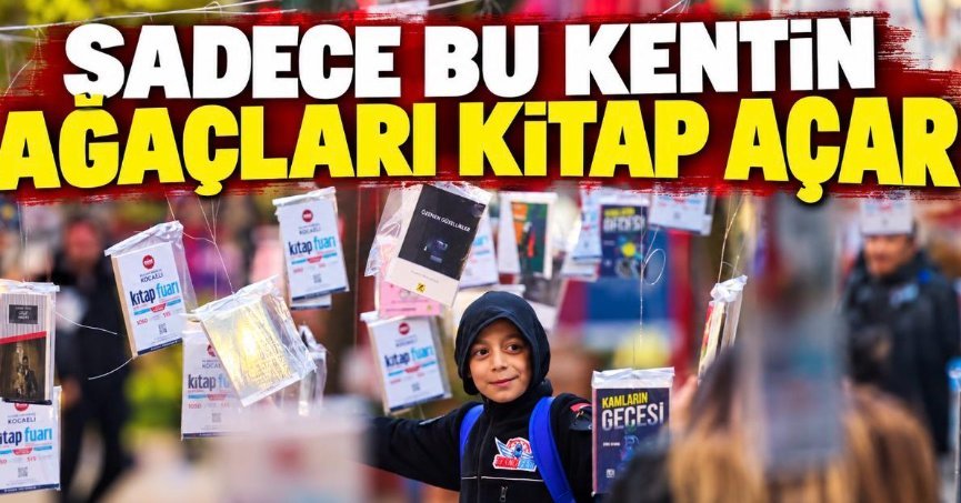 AĞAÇ DALLARINA 5 BİN ADET KİTAP ASILACAK