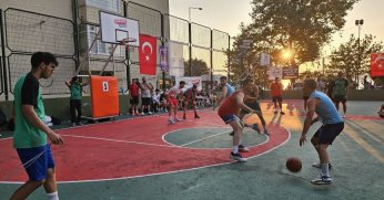 Değirmendere Sahilinde Heyecan Sırası Basketbolda