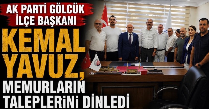 AK Parti Gölcük İlçe Başkanı Kemal Yavuz, Memurların Taleplerini Dinledi