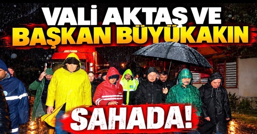Vali Aktaş ve Başkan Büyükakın sahada