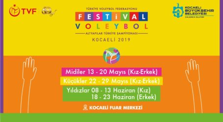 Kocaeli’de dev Voleybol Festivali başlıyor