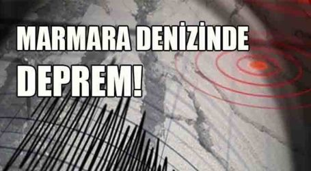 Marmara Denizinde deprem!