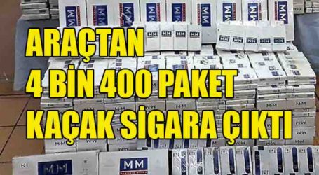 4 BİN 400 PAKET KAÇAK SİGARA