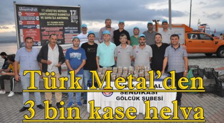 Türk Metal’den 3 bin kase helva