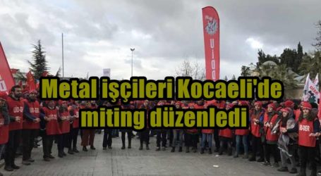 Metal işçileri Kocaeli’de miting düzenledi