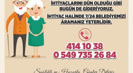 Gölcük Belediyesi 7/24 Yaşlıların ihtiyaçlarını karşılıyor