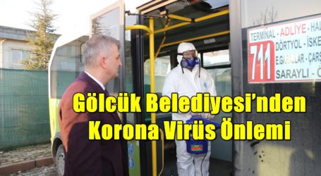 Gölcük Belediyesi’nden Korona Virüs Önlemi