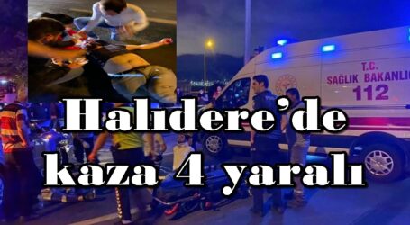 Halıdere’de kaza 4 yaralı