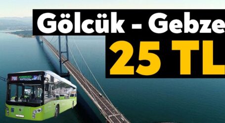 Hat 700 Gölcük-Osmangazi Köprüsü-Gebze hattında sefere başlıyor