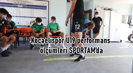 Kocaelispor U19 performans ölçümleri SPORTAM’da