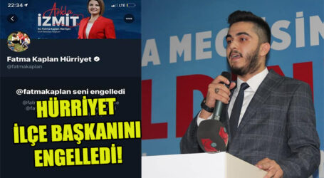 HÜRRİYET İLÇE BAŞKANINI ENGELLEDİ!