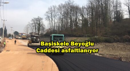 Başiskele Beyoğlu Caddesi asfaltlanıyor