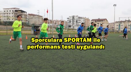 Sporculara SPORTAM ile  performans testi uygulandı