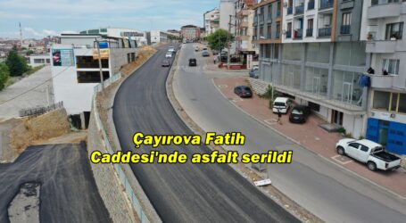 Çayırova Fatih Caddesi’nde asfalt serildi