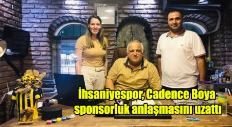 İhsaniyespor, Cadence Boya sponsorluk anlaşmasını uzattı