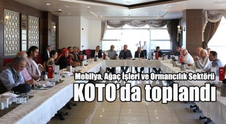 Mobilya, Ağaç İşleri ve Ormancılık Sektörü KOTO’da toplandı