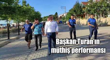 Başkan Turan’ın müthiş performansı