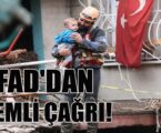 AFAD’DAN  ÖNEMLİ ÇAĞRI!