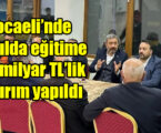 Kocaeli’nde 20 yılda eğitime 3,2 milyar TL’lik yatırım