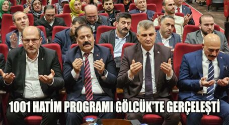 1001 HATİM PROGRAMI GÖLCÜK’TE GERÇELEŞTİ