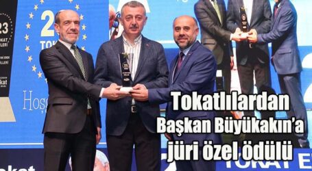 Tokatlılardan Başkan Büyükakın’a jüri özel ödülü