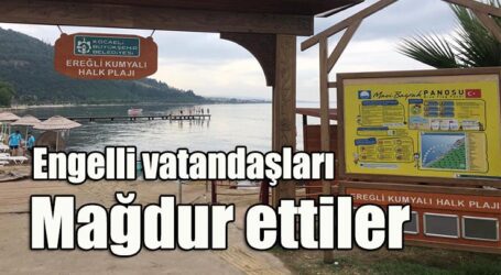 Engelli vatandaşları mağdur ettiler