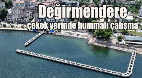 Değirmendere çekek yerinde hummalı çalışma