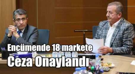 Encümende 18 markete ceza onaylandı