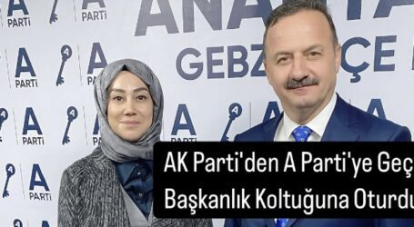 AK Parti’den A Parti’ye Geçti Başkanlık Koltuğuna Oturdu!