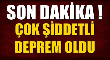 KOCAELİ’DE DEPREM