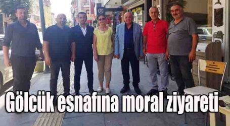 Gölcük esnafına moral ziyareti