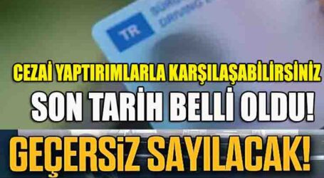 CEZAİ YAPTIRIMLARLA KARŞILAŞABİLİRSİNİZ