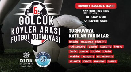 6. GÖLCÜK KÖYLERİ ARASI FUTBOL HEYECANI BAŞLIYOR