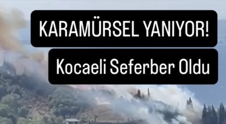 KARAMÜRSEL YANIYOR!