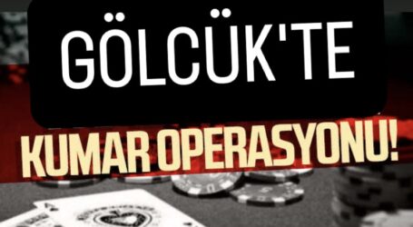Gölcük’te kumar operasyonu