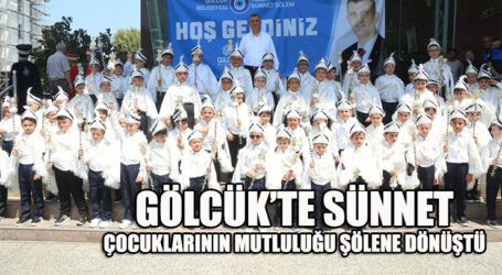 GÖLCÜK’TE SÜNNET ÇOCUKLARININ MUTLULUĞU ŞÖLENE DÖNÜŞTÜ
