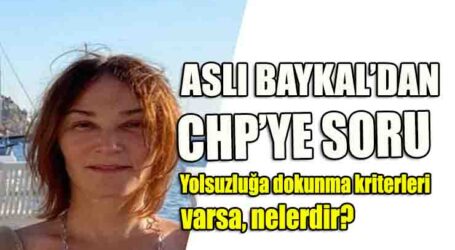 ASLI BAYKAL’DAN CHP’YE SORU