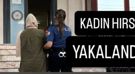 Kadın hırsız yakalandı!
