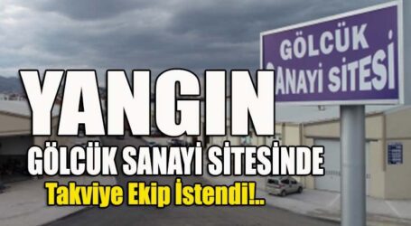 GÖLCÜK SANAYİ SİTESİNDE YANGIN!