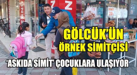 ‘ASKIDA SİMİT’ ÇOCUKLARA ULAŞIYOR