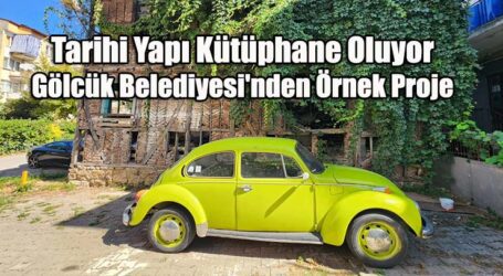 Tarihi Yapı Kütüphane Oluyor: Gölcük Belediyesi’nden Örnek Proje