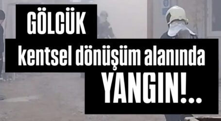 Gölcük kentsel dönüşüm alanında yangın