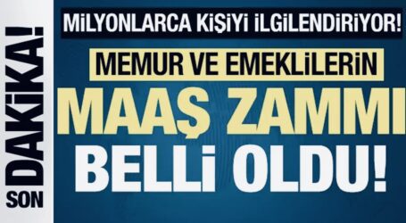Memur ve emeklinin ocak zammı belli oldu
