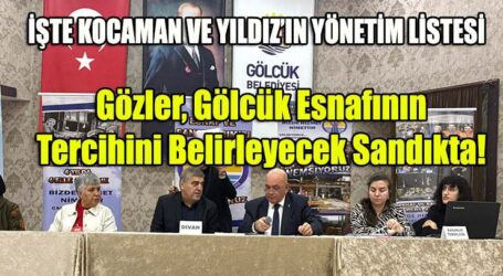 Gözler, Gölcük Esnafının Tercihini Belirleyecek Sandıkta!