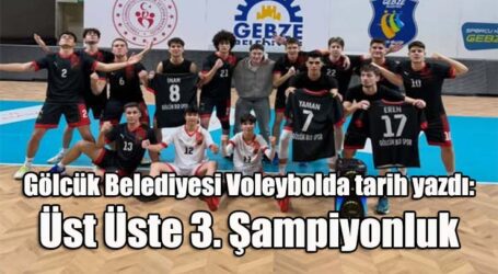 Gölcük Belediyesi Voleybolda tarih yazdı: Üst Üste 3. Şampiyonluk