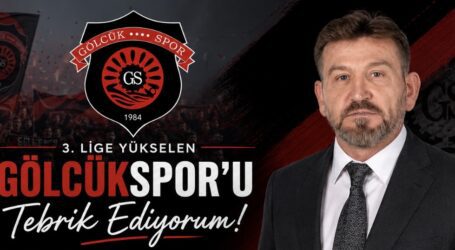 İş insanı Ahmet Arık, 3. Lige yükselen Gölcük sporu tebrik etti